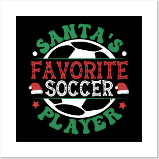 Santa's Favorite Soccer Player Posters and Art